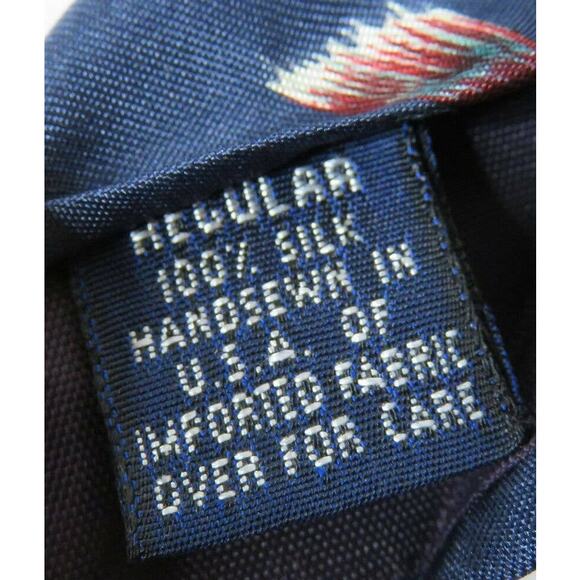 Lands' End Fishing Lures Handsewn Silk Men's Tie - Picture 5 of 7